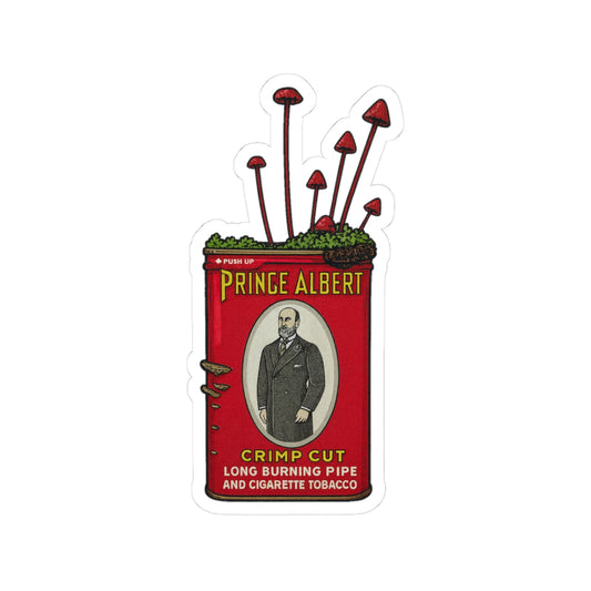 Prince Albert Tin – Sticker | Nature-Inspired Art by Remy’s Studio