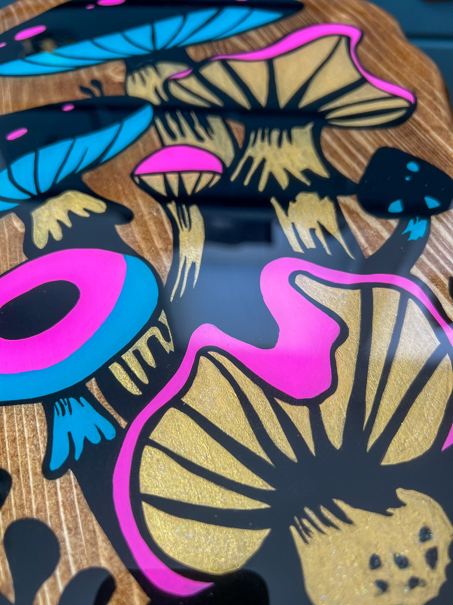 Handcrafted Mushroom Side Table #2 | Functional Art Furniture