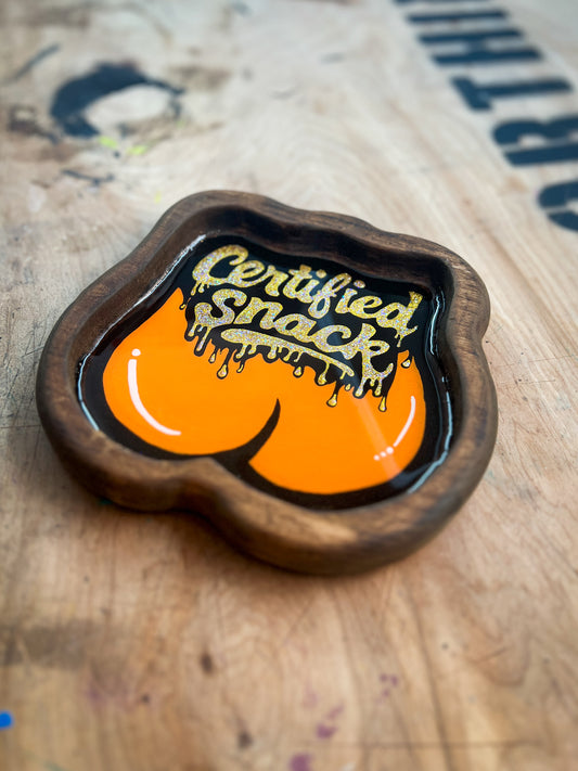 Certified Snack Wood Catch-All Tray – Pop Art Resin Dish