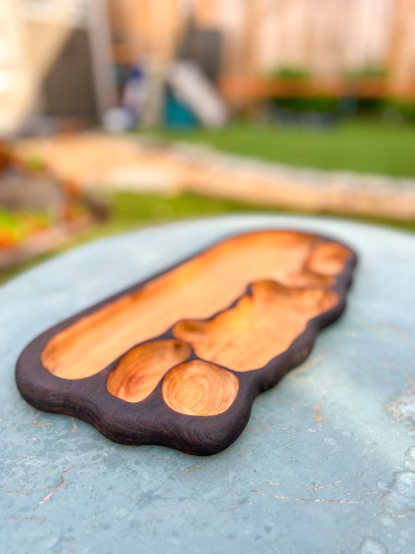 Torched Current No. 01 | Handmade Cherry Serving Tray